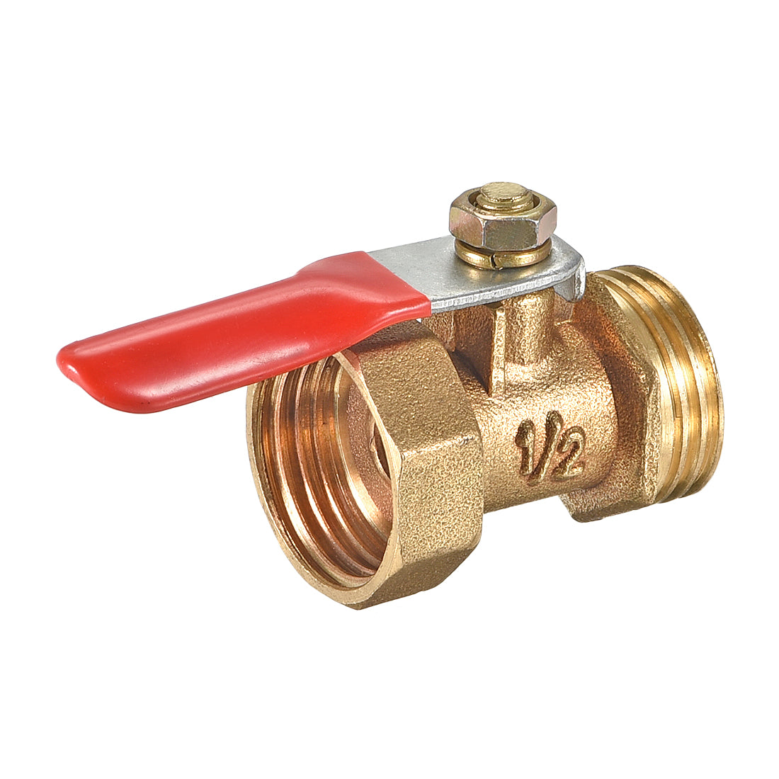 Uxcell Uxcell Brass Air Ball Valve Shut Off Switch G1/4 Male to Female Pipe accoupler