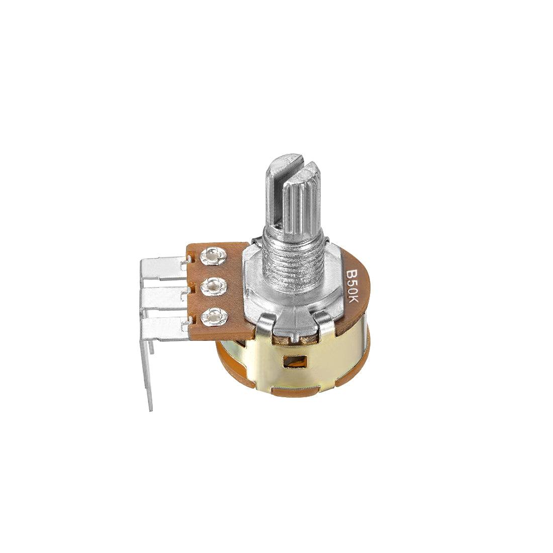 uxcell Uxcell WH148 Potentiometer with Switch 50K Ohm Variable Resistors Single Turn Rotary Carbon Film Taper 10pcs