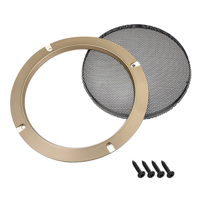 Harfington Uxcell 10" Speaker Grill Mesh Decorative Circle Subwoofer Guard Protector Cover Audio Accessories