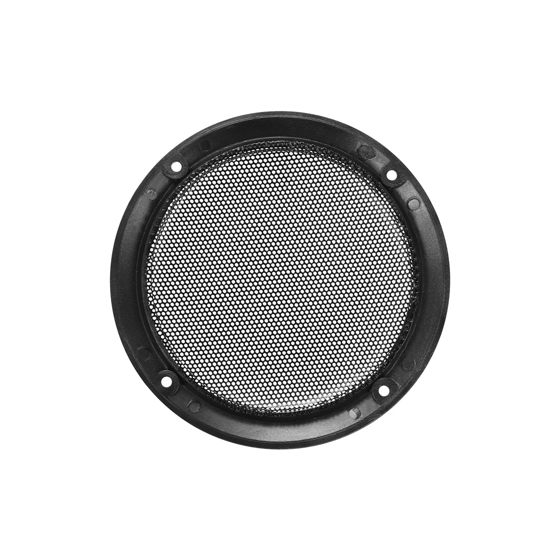 uxcell Uxcell 2pcs 4" Speaker Grill Mesh Decorative Circle Woofer Guard Protector Cover Audio Accessories Silver