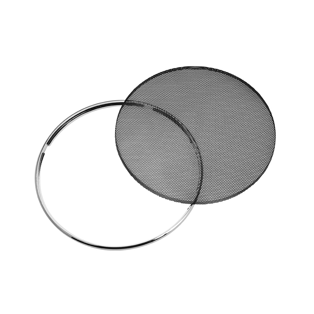 uxcell Uxcell 4pcs 6.5" Speaker Grill Mesh Decorative Circle Woofer Guard Protector Cover Audio Parts Silver