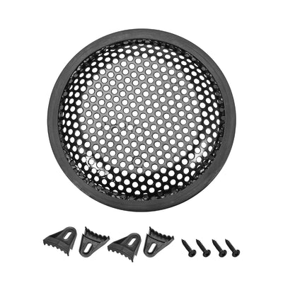 Harfington Uxcell 5" Speaker Waffle Grill Metal Mesh Audio Subwoofer Guard Protector Cover with Clips,Screws