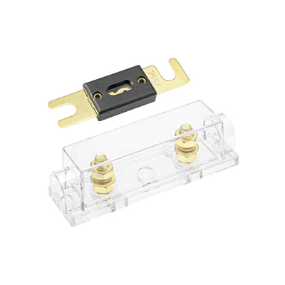 Harfington Uxcell ANL Fuse Holder with 200 Amp Fuse DC 32 Volt for Audio Amplifier Inverter
