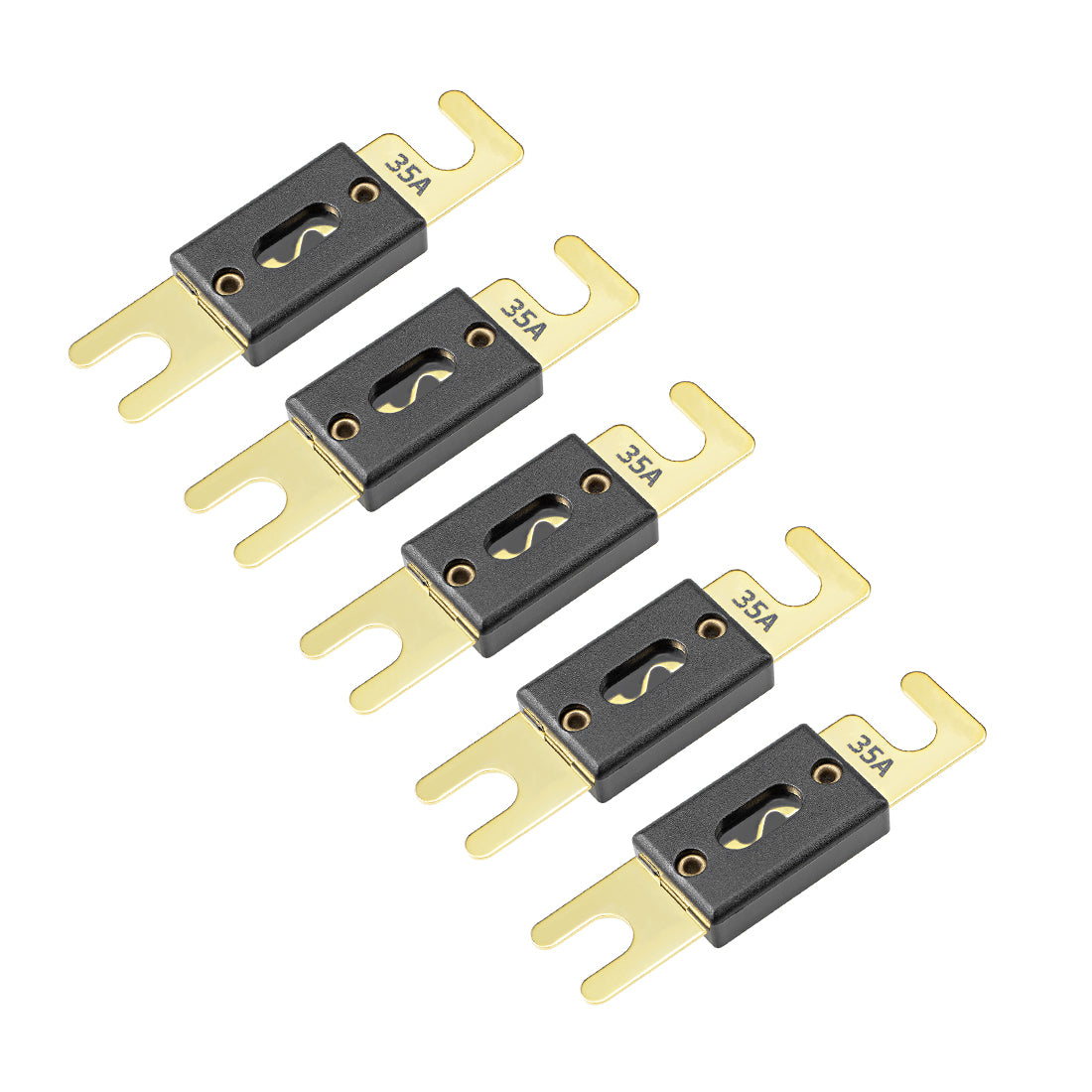 uxcell Uxcell ANL Fuse 35 Amp DC 32 Volt for Audio Amplifier Inverter 5pcs