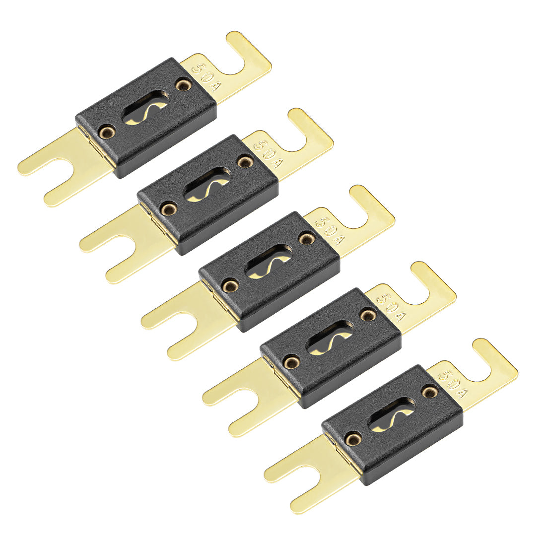 uxcell Uxcell ANL Fuse 50 Amp DC 32 Volt for Audio Amplifier Inverter 5pcs