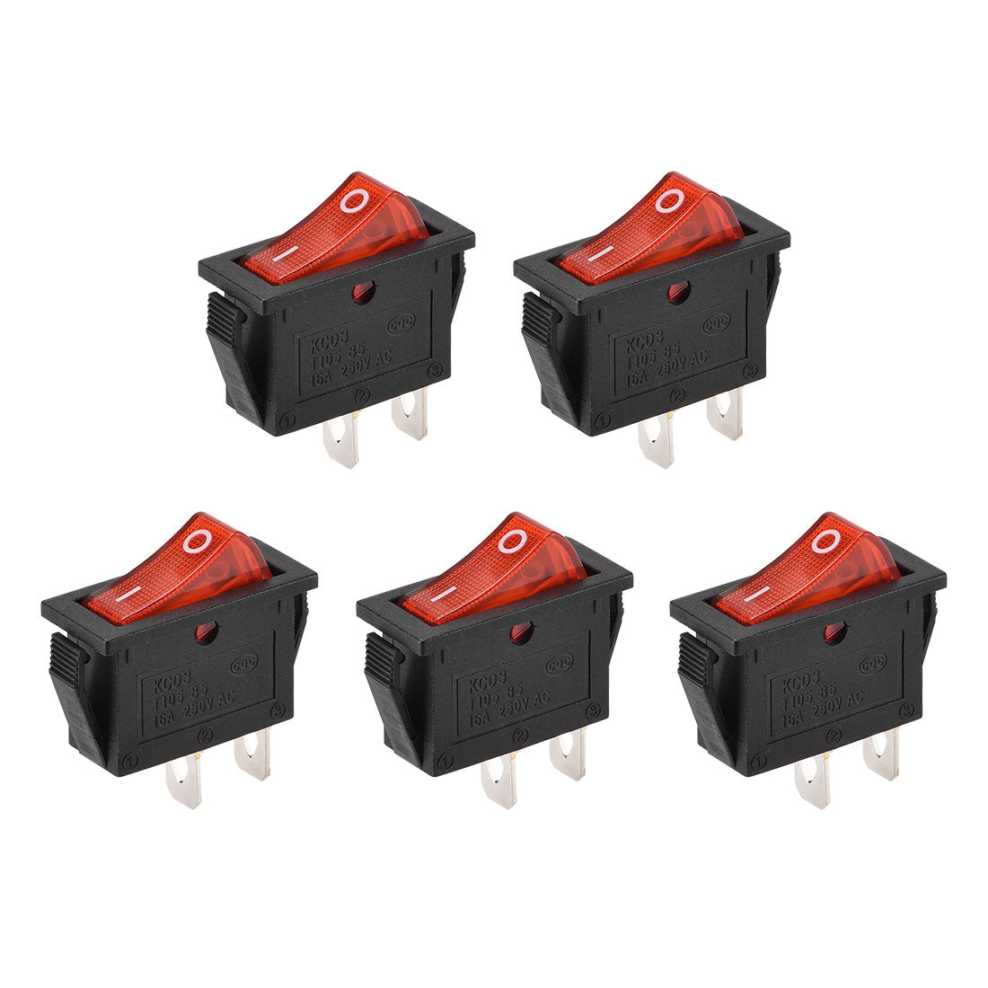 Boat Rocker Switch Red Toggle Switch for Boat Car Marine 2pins ON/OFF ...