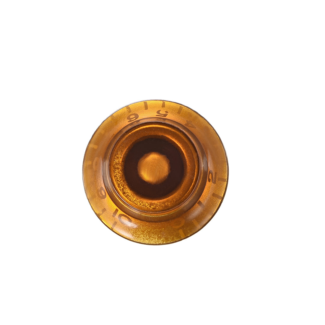 Uxcell Uxcell 2pcs 6mm Potentiometer Control Knobs For LP Electric Guitar Acrylic Volume Tone Knobs Amber Tone