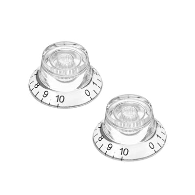 Harfington Uxcell 2pcs 6mm Potentiometer Control Knobs For LP Electric Guitar Acrylic Volume Tone Knobs Amber Tone
