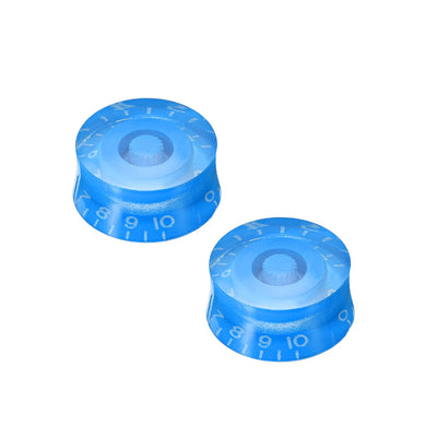 Harfington Uxcell 2pcs Red 6mm Potentiometer Control Knobs For LP Electric Guitar Acrylic Volume Tone Knobs Pail Shape
