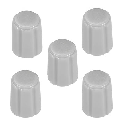 Harfington Uxcell 5pcs,4x6mm Potentiometer Control Knobs for Electric Guitar Grey