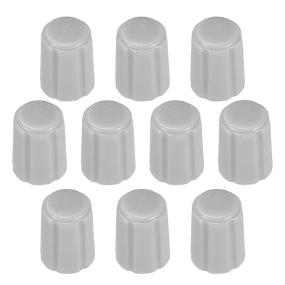 Harfington Uxcell 10pcs,4x6mm Potentiometer Control Knobs for Electric Guitar Grey
