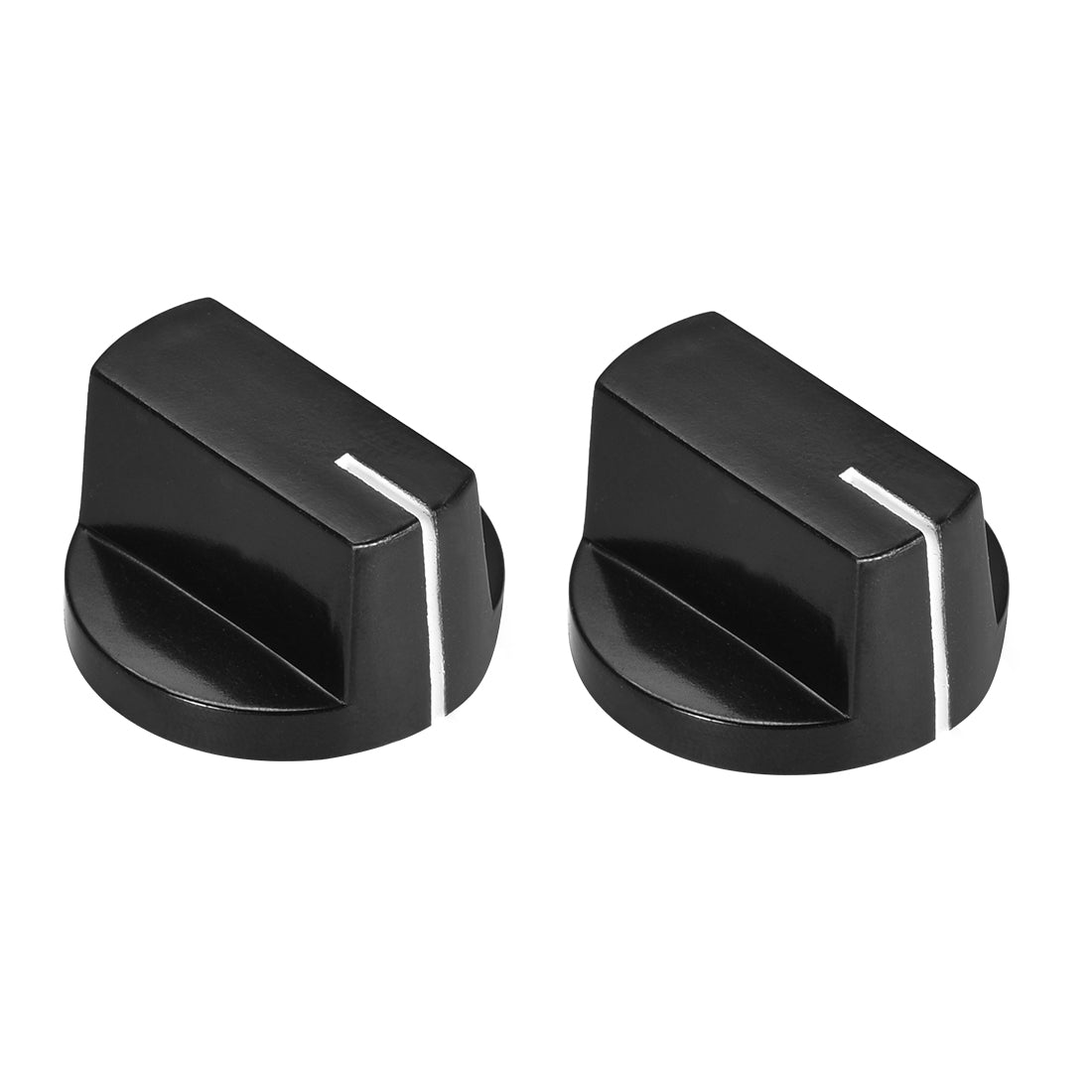 uxcell Uxcell 2pcs, 6mm Potentiometer Control Knobs For Guitar Acrylic Volume Tone Knobs Black