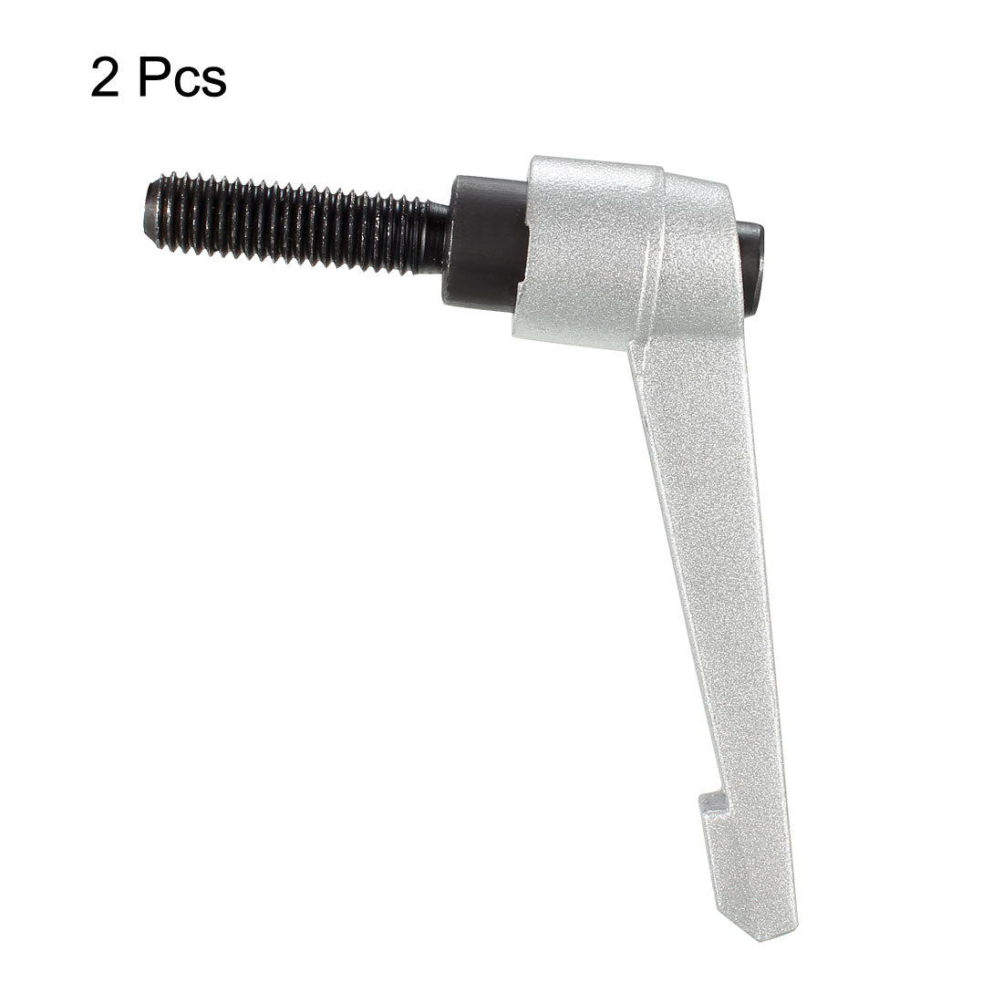 Sourcing Map M10 X 25mm Handle Adjustable Clamping Lever Thread Push Button Ratchet Male Threaded Stud Knobs Locking Rotating Screw Handles Quick Release Bolt Silver Tone