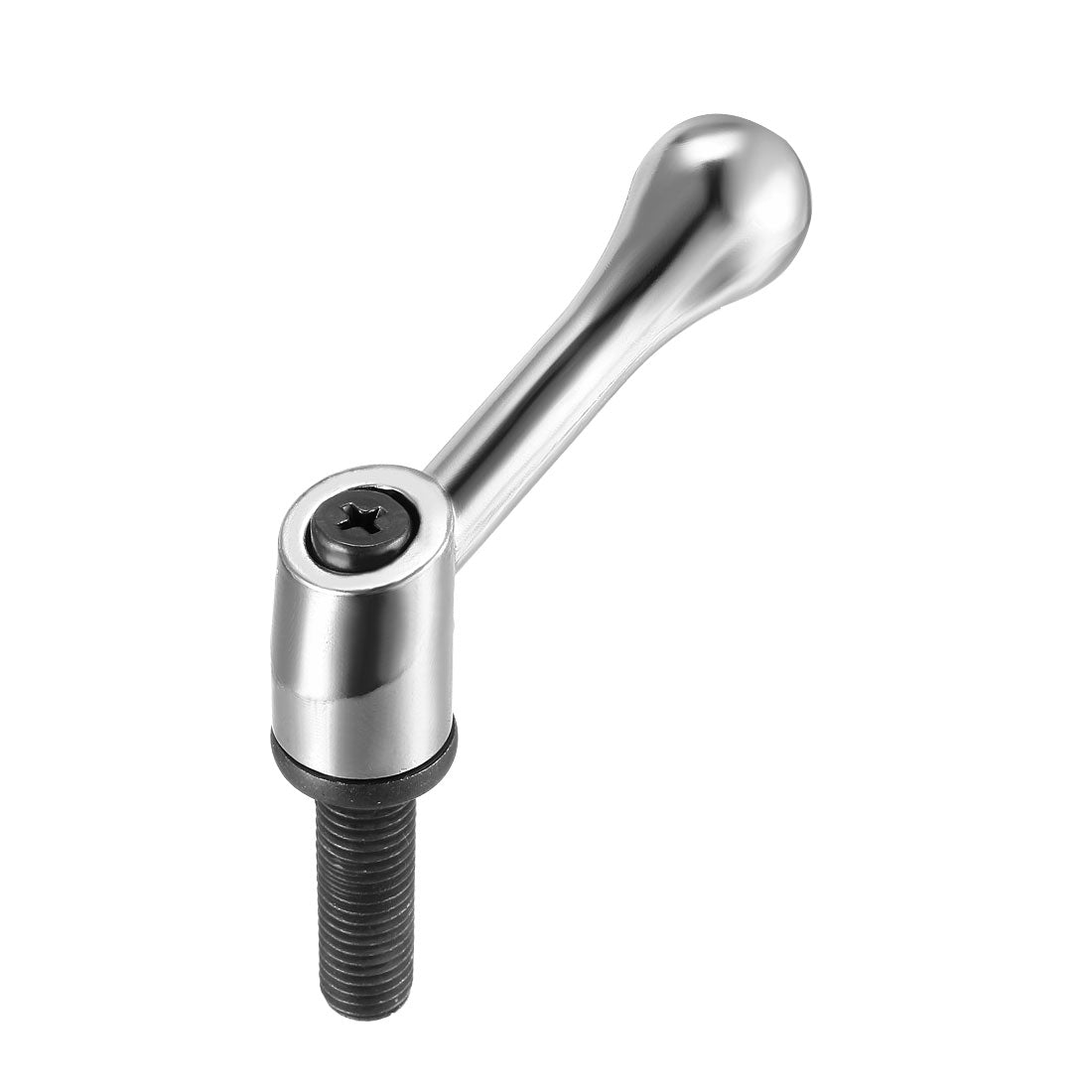 Uxcell Uxcell M12 x 40mm Handle Adjustable Clamping Lever Thread Push Button Ratchet Male Threaded Stud