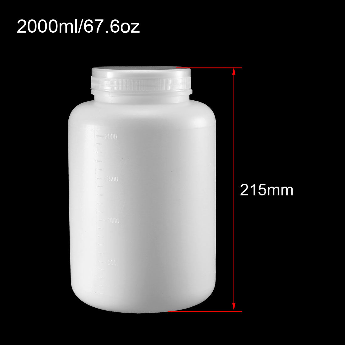 Uxcell Uxcell Plastic Lab Chemical Reagent Bottle 150ml/5oz Wide Mouth Sample Sealing Liquid Storage Container