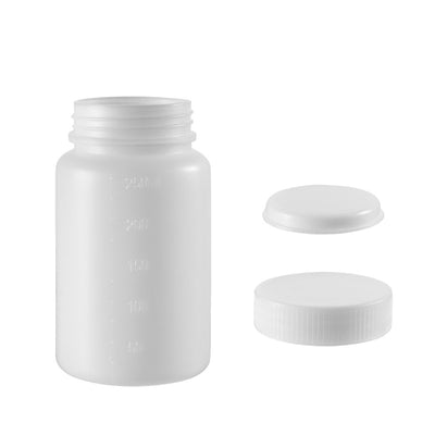 Harfington Uxcell Plastic Lab Chemical Reagent Bottle 250ml/8.5oz Wide Mouth Sample Sealing Liquid Storage Container