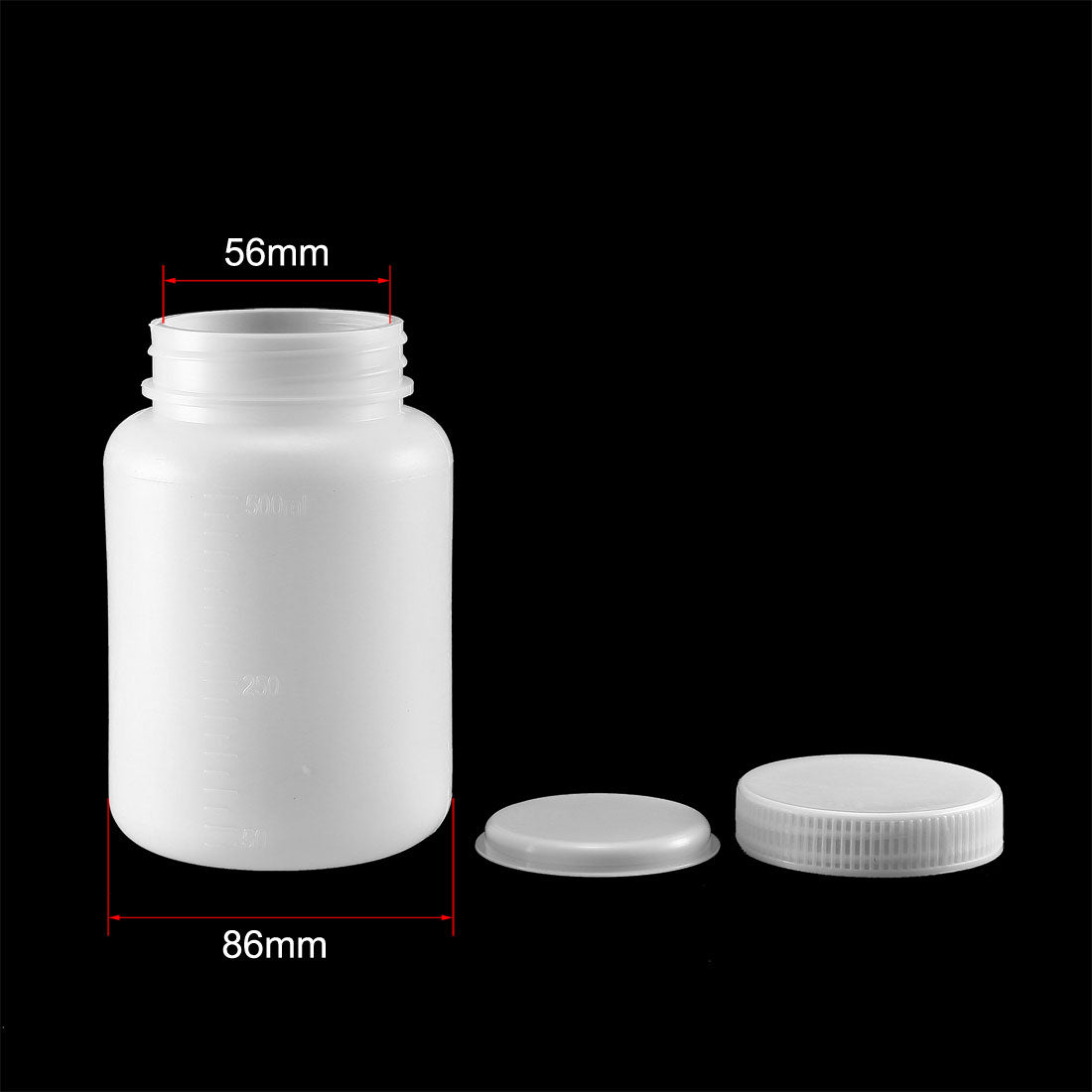 Uxcell Uxcell Plastic Lab Chemical Reagent Bottle 1000ml/34oz Wide Mouth Sample Sealing Liquid Storage Container 5pcs