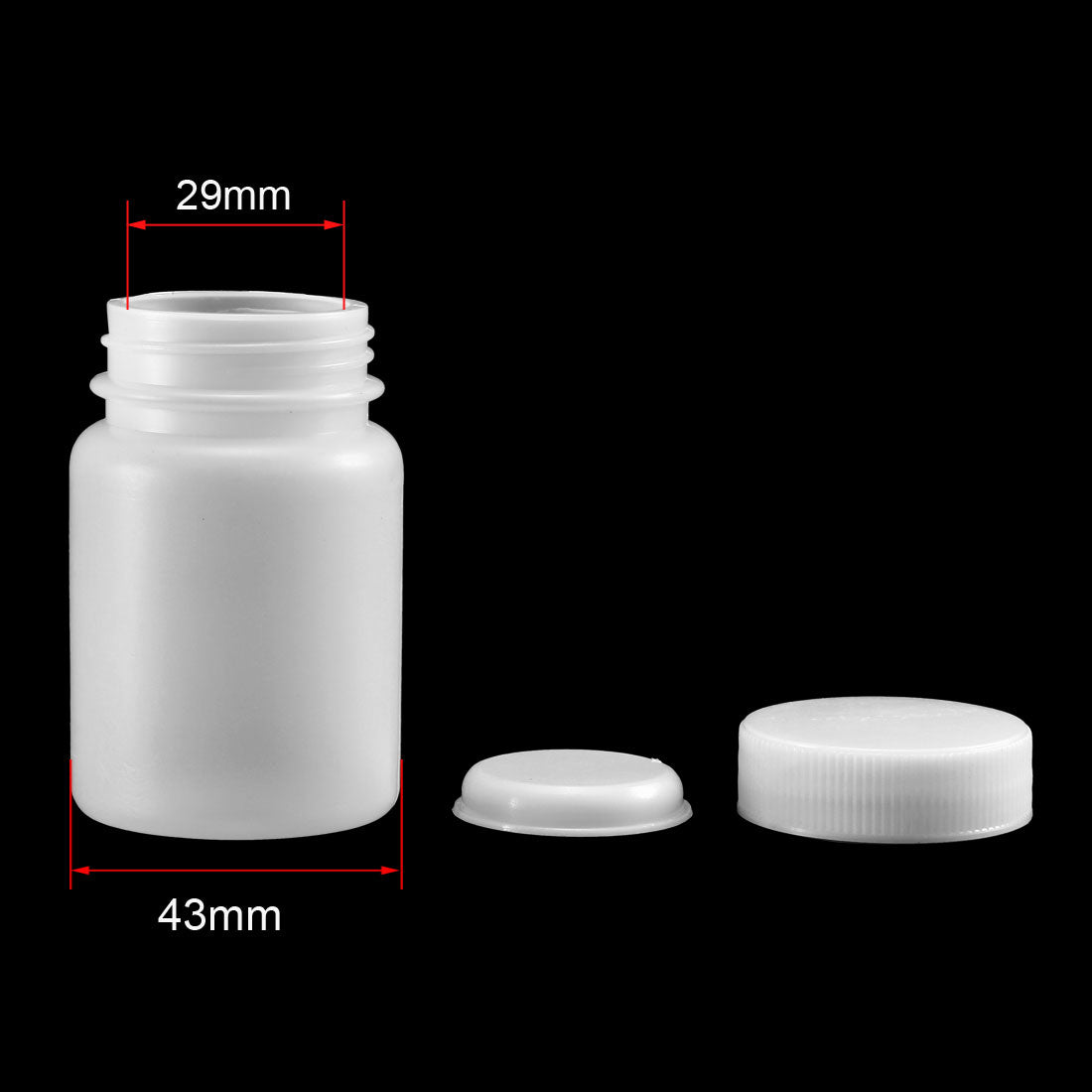 Uxcell Uxcell Plastic Lab Chemical Reagent Bottle 500ml/16.9oz Wide Mouth Sample Sealing Liquid Storage Container 2pcs