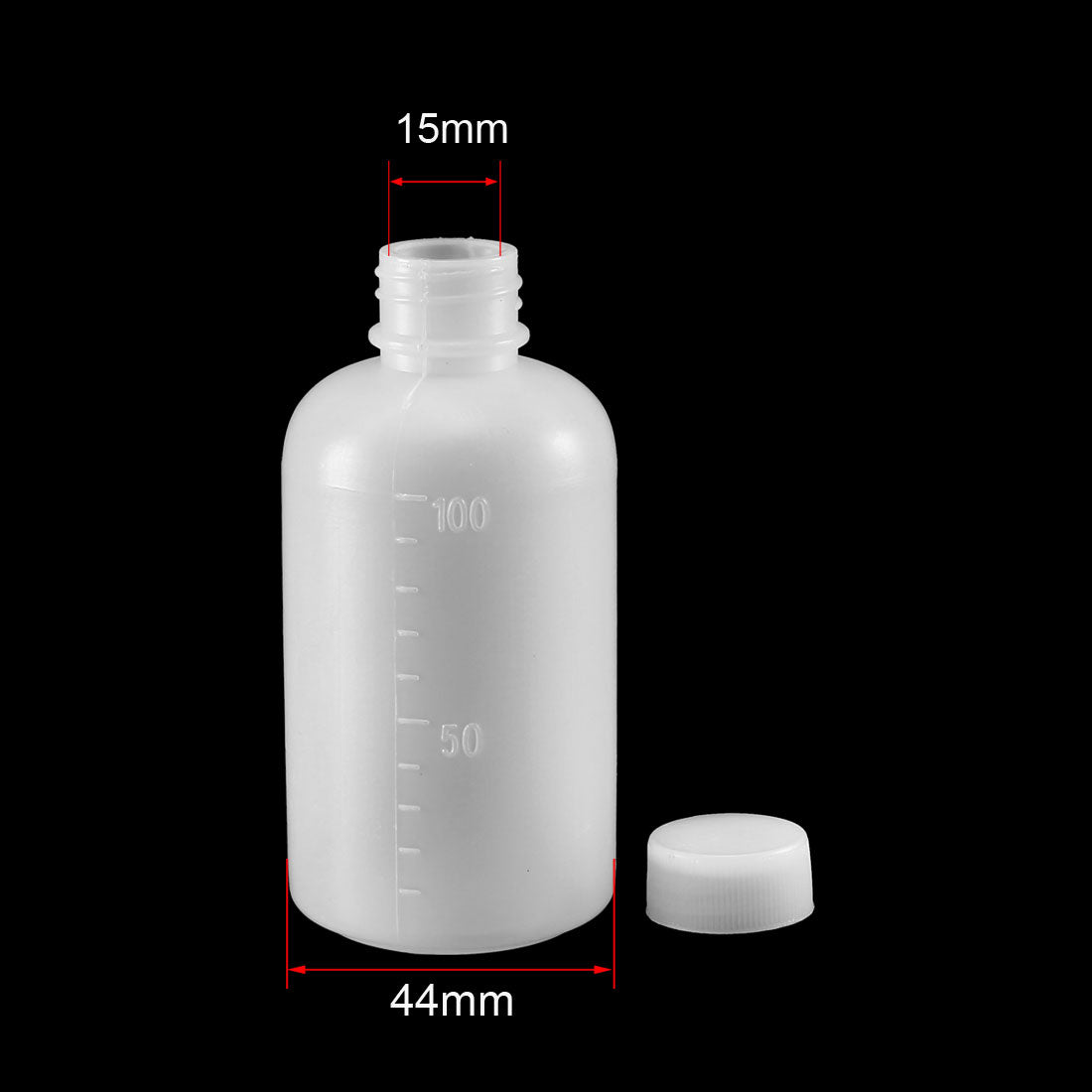 Uxcell Uxcell Plastic Lab Chemical Reagent Bottle 1000ml/33.8oz Small Mouth Sample Sealing Liquid Storage Container 2pcs
