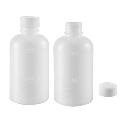 Harfington Uxcell Plastic Lab Chemical Reagent Bottle 1000ml/33.8oz Small Mouth Sample Sealing Liquid Storage Container 2pcs