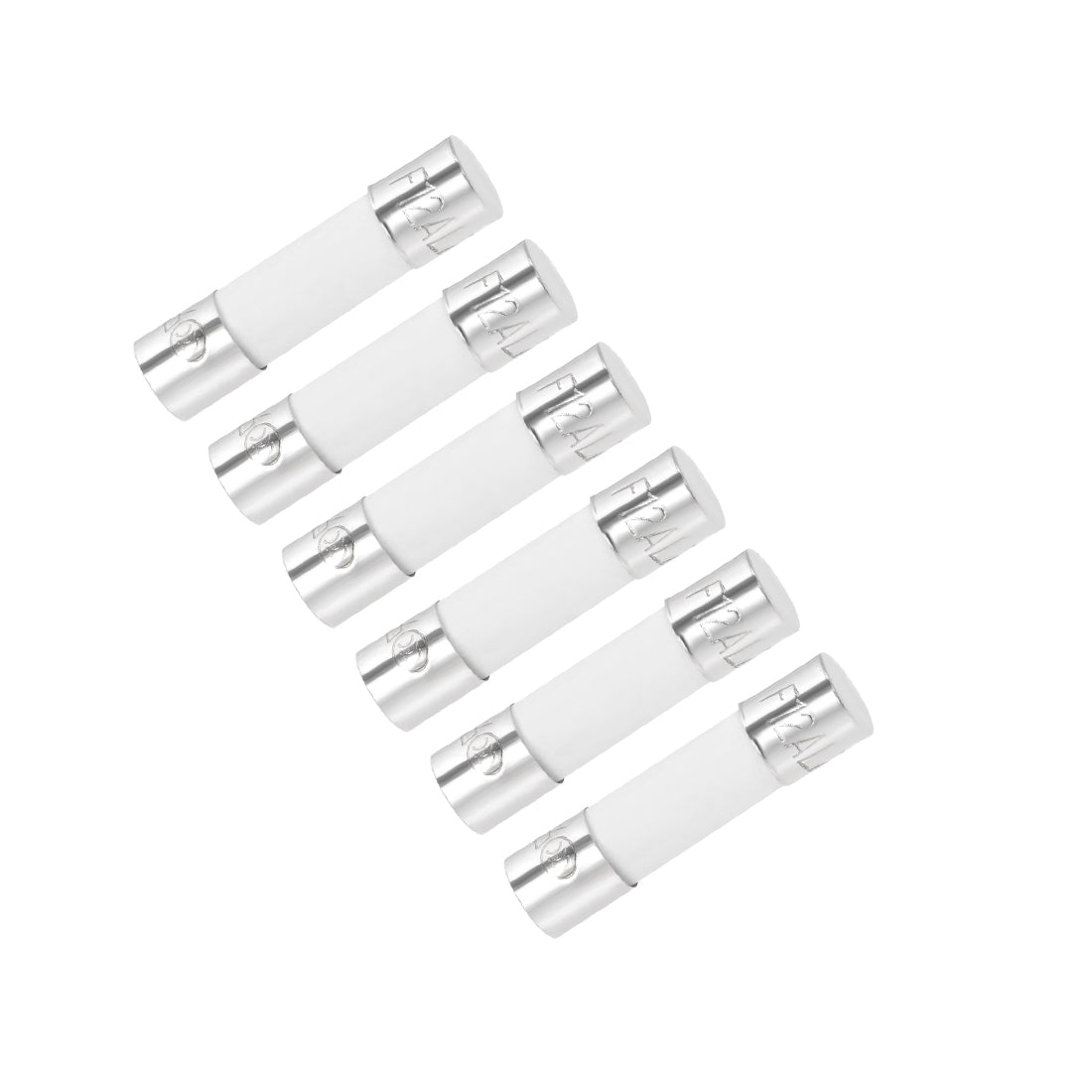 uxcell Uxcell Cartridge Fuses 12A 250V 5x20mm Fast Blow Amplifier Energy Saving Lamp 6pcs