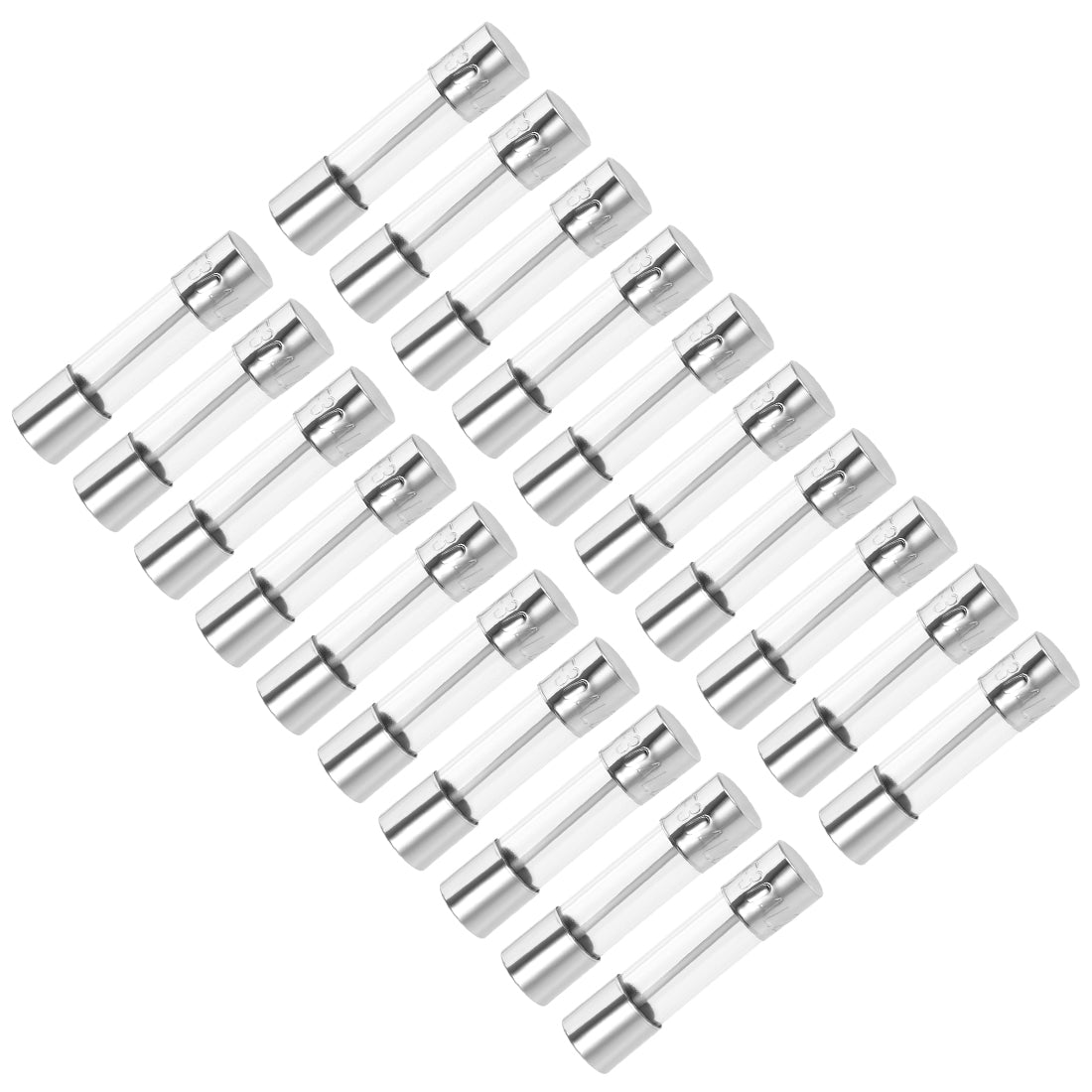 uxcell Uxcell Cartridge Fuses 30A 250V 5x20mm Fast Blow Stereo Audio Amplifier Glass 20pcs