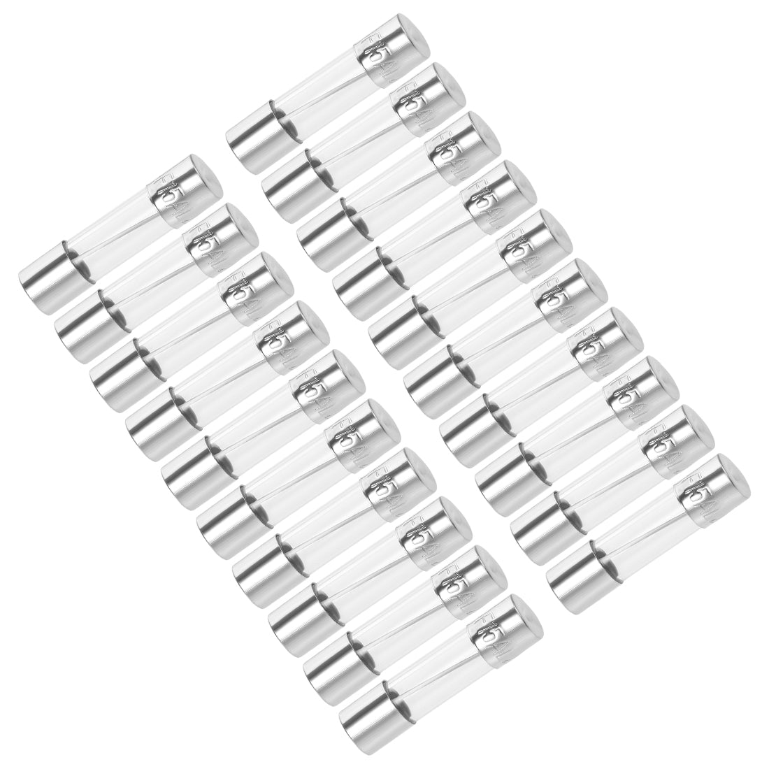 uxcell Uxcell Cartridge Fuses 15A 250V 5x20mm Fast Blow Stereo Audio Amplifier Glass 20pcs