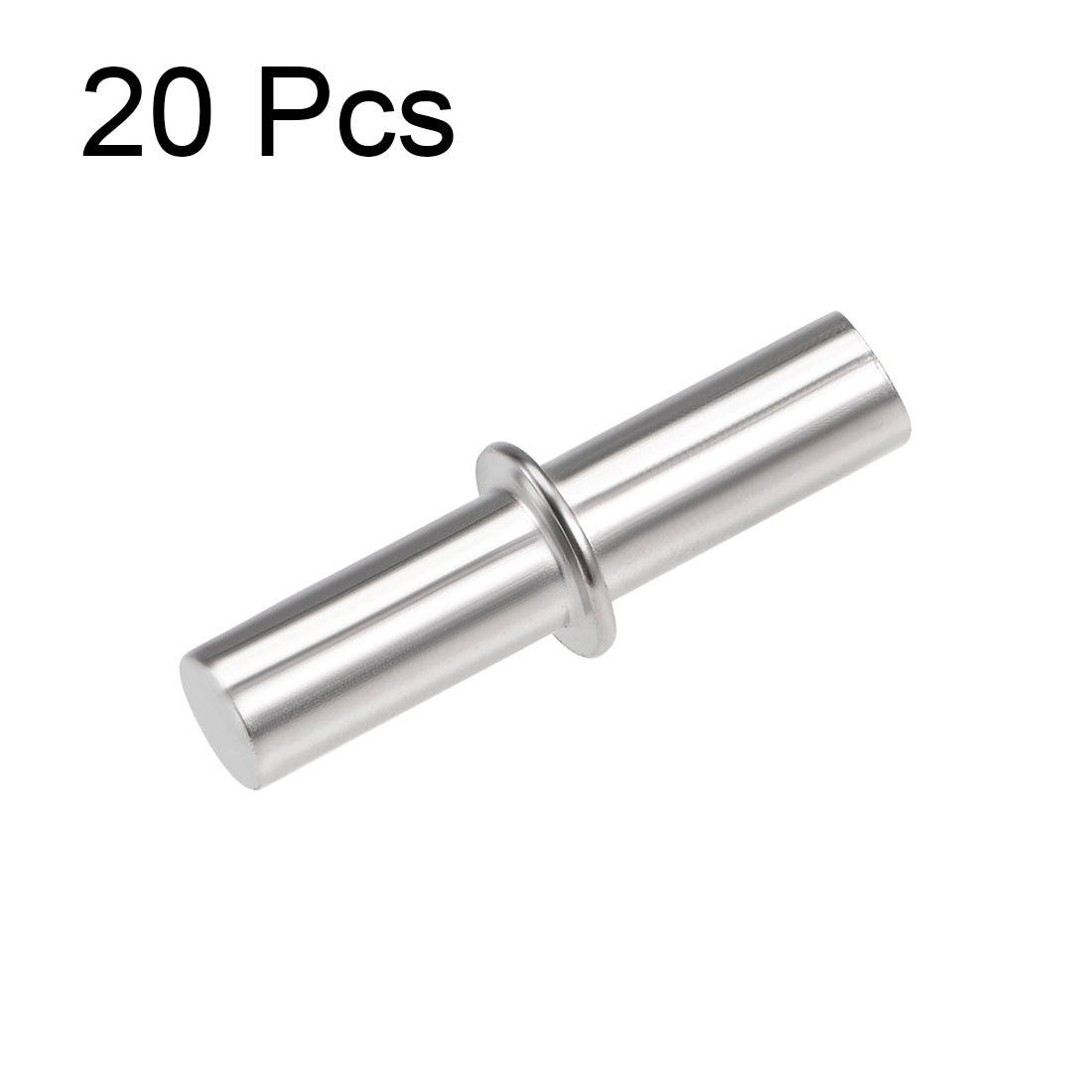 uxcell Uxcell Shelf Bracket Pegs 5x25mm Stainless Steel Cylindrical Shape Shelf Holder Support Pins for Cabinet Bookcase 20 Pcs