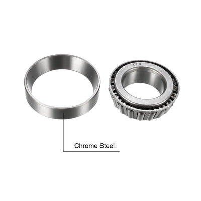 Harfington Uxcell 320/28X Tapered Roller Bearing Cone and Cup Set 28mm Bore 52mm O.D. 2pcs