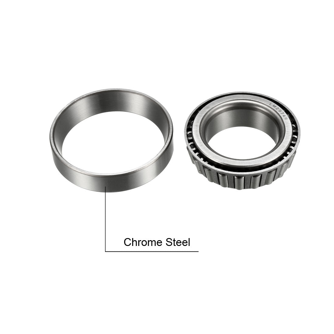 uxcell Uxcell LM29749/LM29710 Tapered Roller Bearing Cone and Cup Set 1.5" Bore 2.5625" O.D.