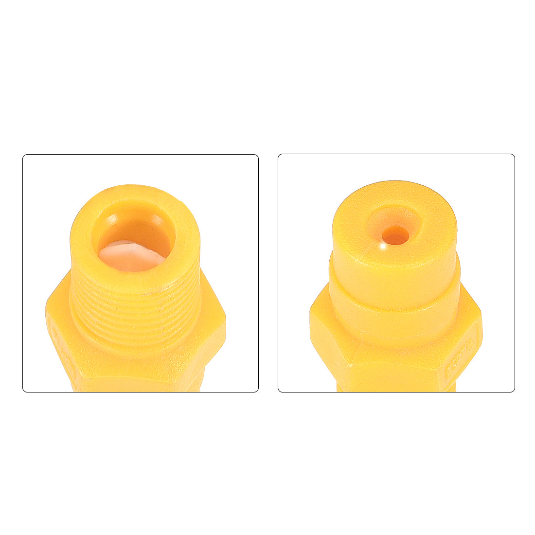 Uxcell Uxcell Full Cone  Tip, 1/8BSPT Plastic PP Wide Angle Nozzle, 2 Pcs