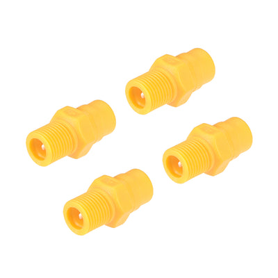 Harfington Uxcell Full Cone  Tip, 1/8BSPT Plastic PP Wide Angle Nozzle, 4 Pcs