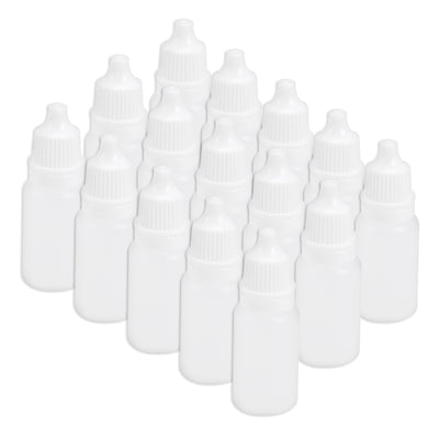 Harfington Uxcell 10ml/0.34 oz Empty Squeezable Dropper Bottle 15pcs