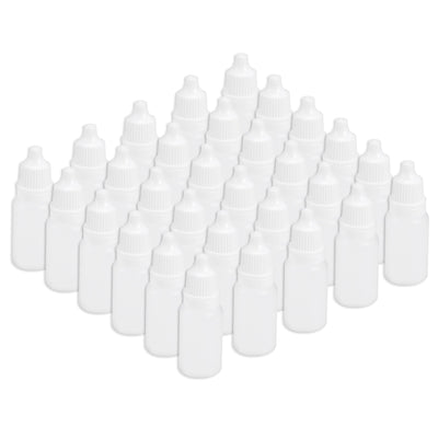 Harfington Uxcell 10ml/0.34 oz Empty Squeezable Dropper Bottle 30pcs
