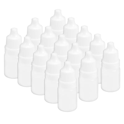 Harfington Uxcell 5ml/0.17 oz Empty Squeezable Dropper Bottle 15pcs