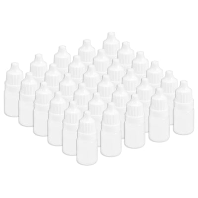 Harfington Uxcell 5ml/0.17 oz Empty Squeezable Dropper Bottle 30pcs