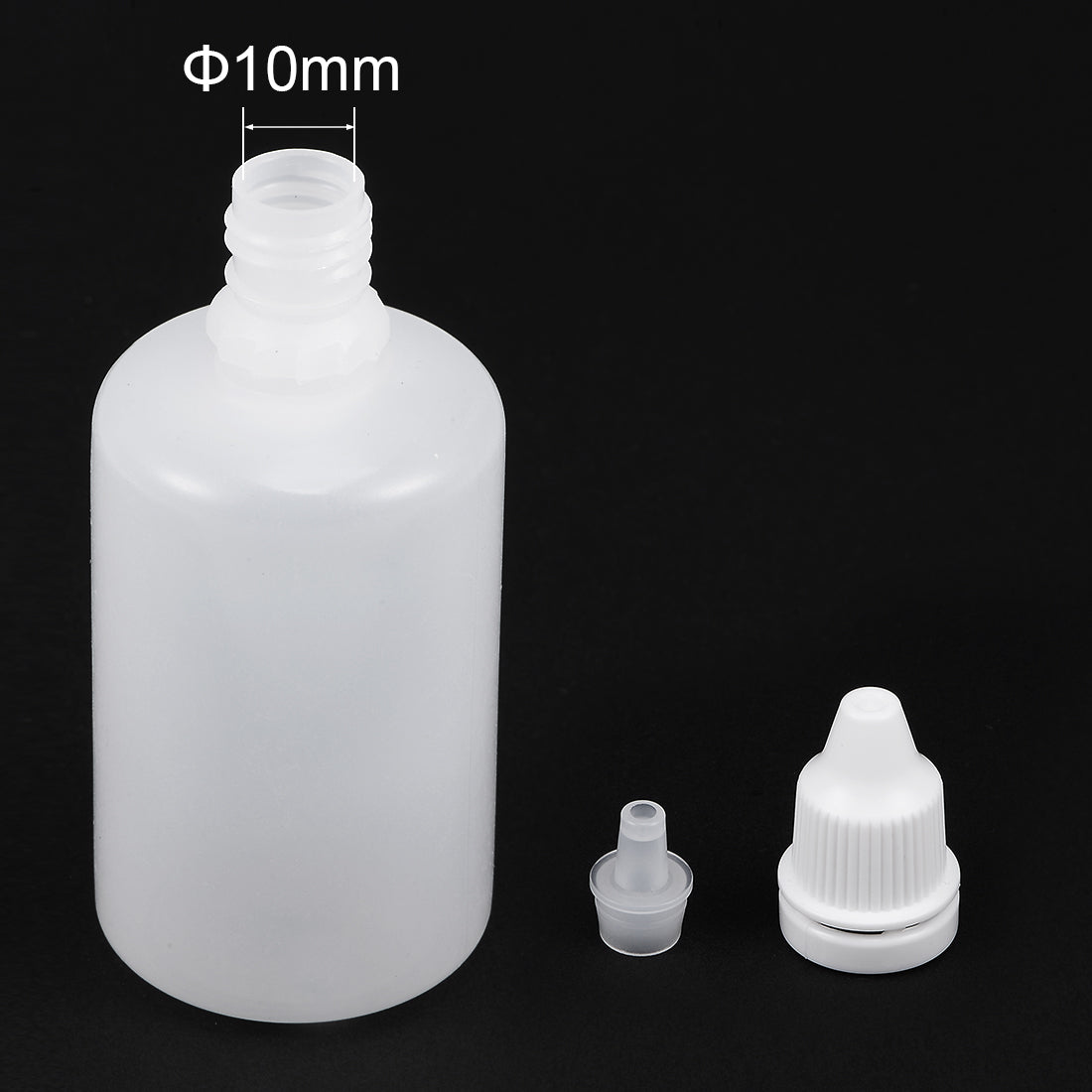 uxcell Uxcell 50ml/1.7 oz Empty Squeezable Dropper Bottle 5pcs