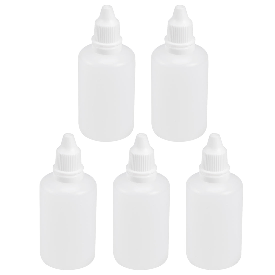 uxcell Uxcell 50ml/1.7 oz Empty Squeezable Dropper Bottle 5pcs