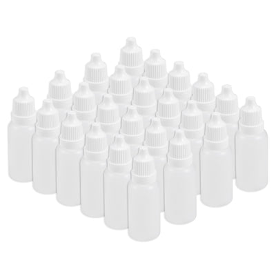 Harfington Uxcell 15ml/0.5 oz Empty Squeezable Dropper Bottle 30pcs