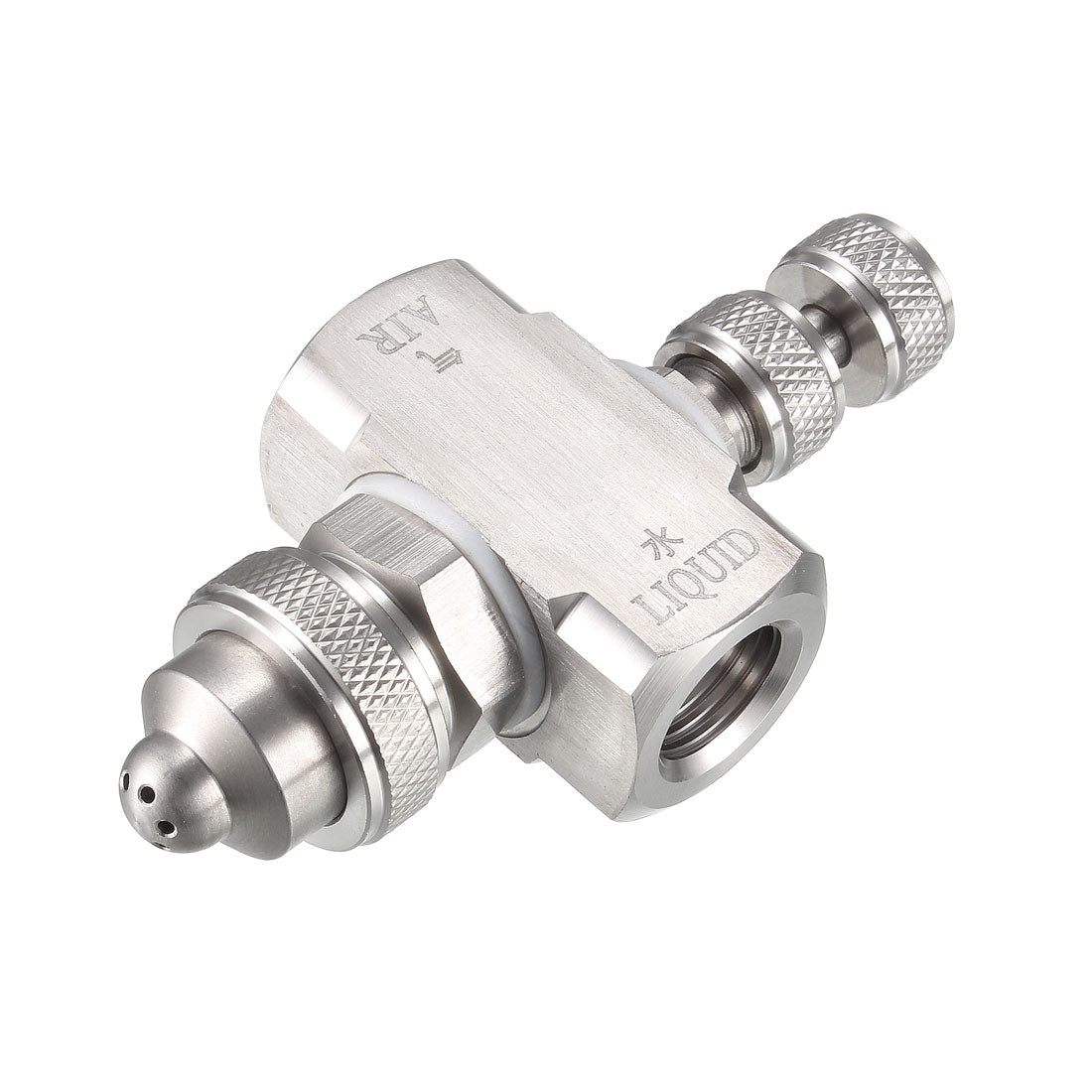 Uxcell Air Atomizing Nozzle, 1/4BSPT Misting Low Pressure Wide Angle ...