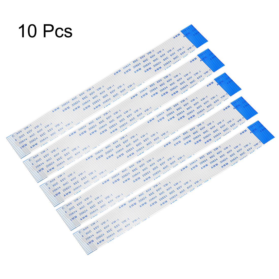 Uxcell Uxcell Flexible Flat Cable 150mm 1mm Pitch 26 Pins FPC FFC Flexible Ribbon Cable 10Pcs