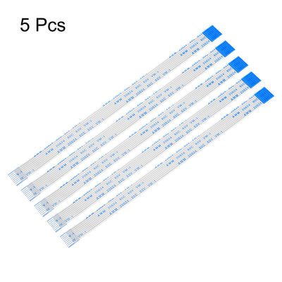 Harfington Uxcell Flexible Flat Cable 150mm 1mm Pitch 7 Pins FPC FFC Flexible Ribbon Cable 5Pcs