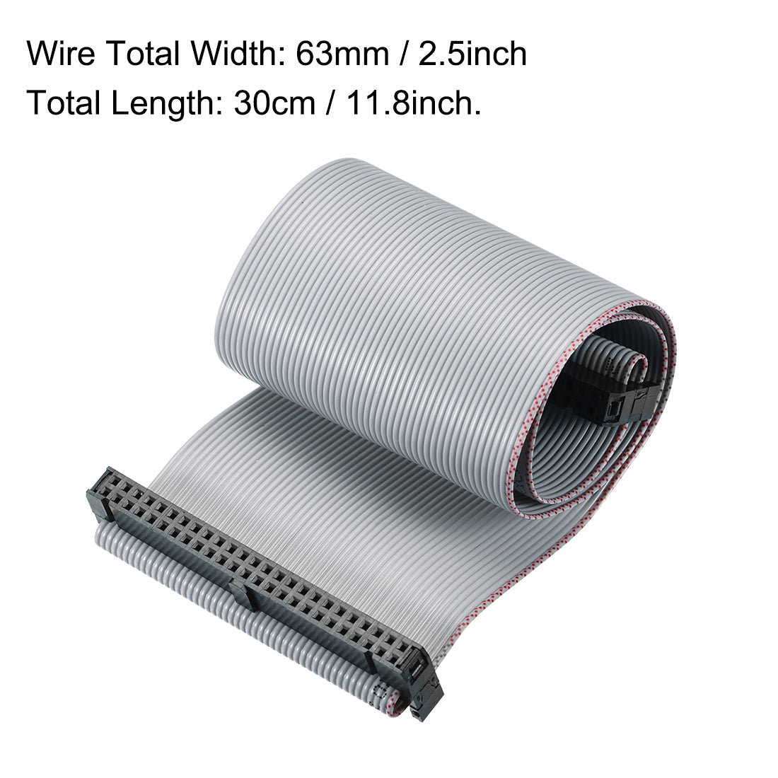 Uxcell IDC Wire Flat Ribbon Cable FC/FC Connector A-type 50Pins 2.54mm ...