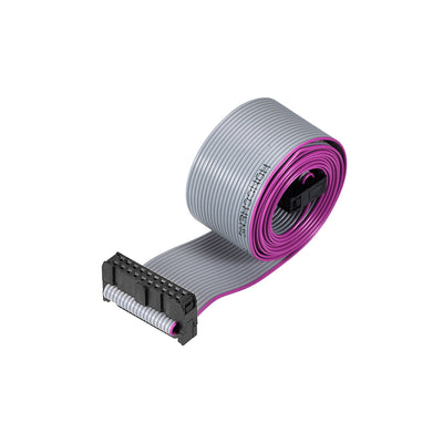 Harfington Uxcell IDC Wire Flat Ribbon Cable FC/FC Connector A-type 20 Pins 2.54mm Pitch 1m Length Gray