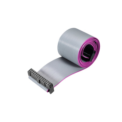 Harfington Uxcell IDC Wire Flat Ribbon Cable FC/FC Connector A-type 26 Pins 2.54mm Pitch 1m Length Gray