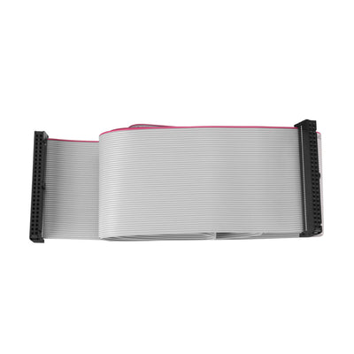 uxcell Uxcell IDC Wire Flat Ribbon Cable FC/FC Connector A-type 50 Pins 2.54mm Pitch 1m Length Gray