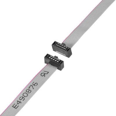 Harfington Uxcell IDC Wire Flat Ribbon Cable FC/FC Female Connector A-type 10Pins 1.27mm Pitch 20cm Length
