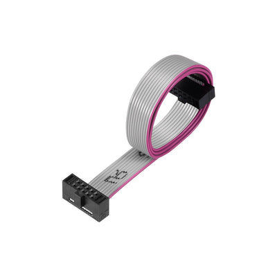 uxcell Uxcell IDC Wire Flat Ribbon Cable FC/FC Female Connector A-type 10Pins 1.27mm Pitch 20cm Length