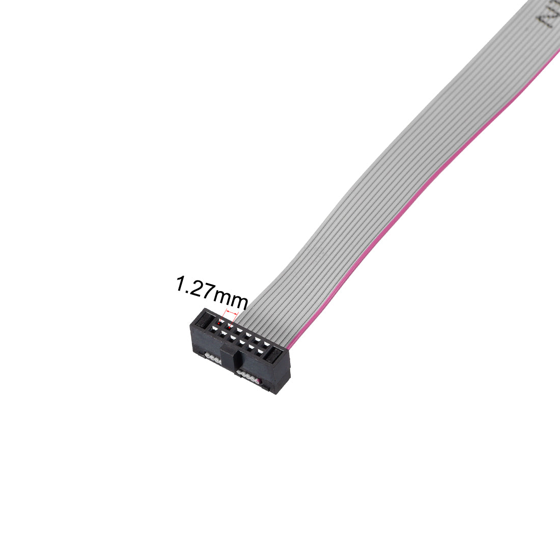 uxcell Uxcell IDC Wire Flat Ribbon Cable FC/FC Female Connector A-type 12Pins 1.27mm Pitch 20cm Length