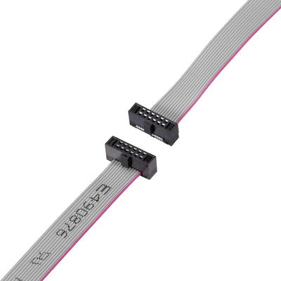 Harfington Uxcell IDC Wire Flat Ribbon Cable FC/FC Female Connector A-type 12Pins 1.27mm Pitch 20cm Length